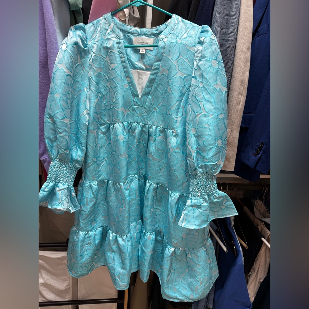 Floral Blue Dress